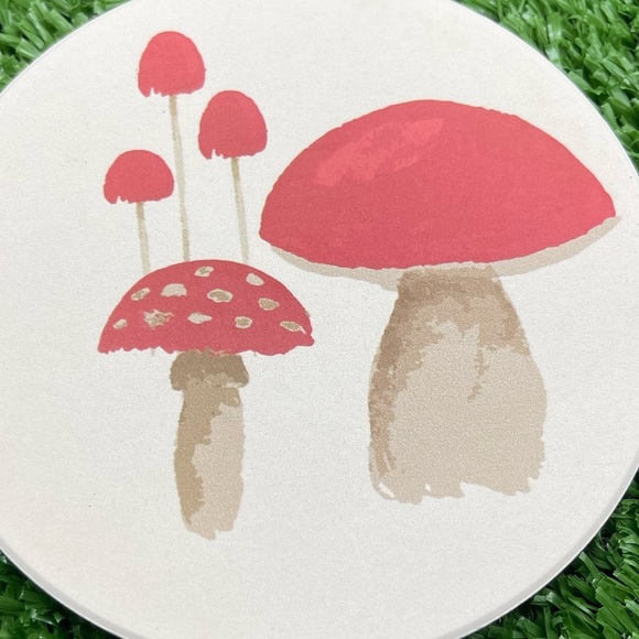 Watercolor Mushroom Coaster, Style C, NWOT, For Bundles - Picture 3 of 3